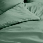 Housse de couette 2 personnes 260 x 240 cm percale de coton 78 fils Tilleul
