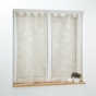 Paire droite passants 2 x 60 x 160 cm voile tisse applique karla Taupe