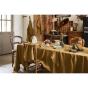 Nappe rectangle 170 x 250 cm en lin lavé soline Caramel