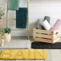 Tapis de bain 50 x 80 cm microfibre unie relief ricochet Tilleul
