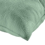 Couvre lit 2p mat.+2 hc 60x60 220 x 240 cm microfibre unie romane Sauge