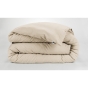 Housse de couette chaude en flanelle 140 x 200 cm Candice Beige