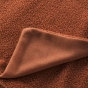 Plaid 180 x 220 cm bouclette unie wooly Terracotta