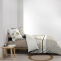 Housse de couette 260 x 240 cm percale de coton 78 fils imprimé  Melisse