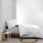 Housse de couette 240 x 220 cm coton 42 fils + 2 taies Etna
