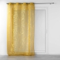 Panneau a oeillets 140 x 280 cm voile sable imprime metallise belflor Jaune/or