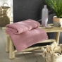 Drap de bain 90 x 150 cm eponge unie tendresse Bois De Rose