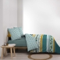 Pack parure de couette 240 x 220 cm Doris + DH 140x190 cm Jaune