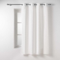 Rideau petite hauteur 135 x 180 cm coton/polyester recyclé Twily Blanc