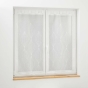 Paire droite passants 2 x 60 x 90 cm voile sable brode galactee Blanc