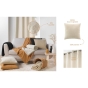 Lot de 2 Rideaux tamisant a oeillets 140 x 240 cm bouclette Wooly Camel
