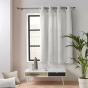 Rideau petite hauteur 135 x 180 cm coton/polyester recyclé Twily Blanc