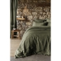 Housse de couette 260 x 240 cm Lin lavé français luxe Soline Kaki