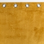 Lot de 4 Rideaux Occultants à Œillets - 140 x 240 cm - Velours relief Ocre