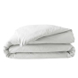 Housse de couette 2 personnes 240 x 220 cm percale de coton 78 fils Blanc