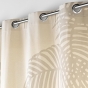 Rideau a oeillets 140 x 260 cm coton/polyester imprime baobab des. place Sans
