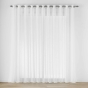Voilage baie vitrée a oeillets 400 x 240 cm voile tissé Carlin Naturel