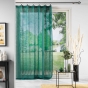 Voilage a anneaux 140 x 280 cm voile tisse linka Emeraude