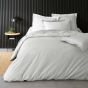 Housse de couette 2 personnes 240 x 220 cm percale de coton 78 fils Blanc