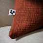 Coussin Déhoussable 40 x 60 cm - 100% coton Sixtine Terracotta
