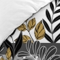 Pack housse de couette 220 x 240 cm Catalia + drap housse 140 x 190 Blanc