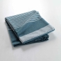 Couvre lit 2 personnes 240 x 260 cm coton/polyester tisse adele Bleu