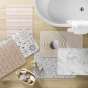 Tapis de bain 50 x 80 cm ultra-absorbant vanea des. place Sans