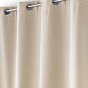 Lot de 2 rideaux à œillets isolant doublé polaire Jupiter Beige 140 x 260 cm