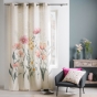 Rideau a oeillets 140 x 260 cm polyester/lin imprime Aquarellis