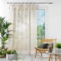 Panneau a passants+pompons 140 x 240 cm effet  tisse dalila Lin