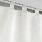 Paire droite passants 2 x 60 x 90 cm polycoton selena Blanc
