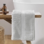 Serviette de toilette 50 x 90 cm éponge 600 gr Elegance Perle