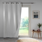 Lot de 2 Rideaux occultant double face 140 x 260 cm 100% microfibre Obscure Blanc