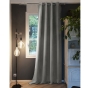 Lot de 2 Rideaux 100% occultant luxe 140 x 260 cm Obscure Gris clair