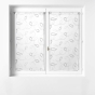 Paire droite passe tringle 2 x 60 x 90 cm voile sable brode hoops Gris