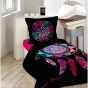 Pack parure de couette enfant 140x200 cm Porte bonheur + drap housse 90x190 Blanc