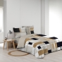 ousse de Couette 240 x 220 cm en Percale de Coton 78 Fils avec 2 Taies d'Oreiller - Modèle Ulysse