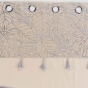 Rideau a oeillets 140 x 240 cm polycoton Solea Argent