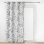 Lot de 2 rideaux a oeillets 140 x 260 cm polyester imprimé Tilda Blanc