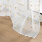 Voilage a oeillets 140 x 240 cm voile sablé  imprimé metallisé Flessia Or