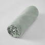 Drap housse 140 x 190 cm en lin lavé Soline Eucalyptus
