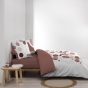 Housse de couette 240 x 220 cm coton 42 fils + 2 taies Chilipop rose