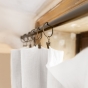 Lot de 2 rideaux gaze de coton 140x300 cm Blanc