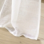 Voilage baie vitrée a oeillets 400 x 240 cm voile tissé Carlin Naturel