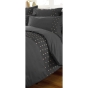 Housse de couette 100% coton luxe 57 fils 200 x 200 cm Agathe Anthracite