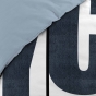 Pack housse de couette enfant 140 x 200 cm Hudson + drap housse 90 x 190 Bleu
