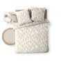 Parure de couette réversible + 260 x 240 cm coton 57 fils + 2 taies Mareva