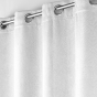 Lot de 2 rideaux 100% occultant 135 x 240 cm velours frappé Anthéa Blanc