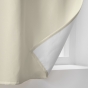 Lot de 2 Rideaux petite hauteur 135 x 180 cm isolant thermique microfibre Micropolar Beige