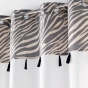 Lot de 2 voilages a oeillets 140 x 240 cm + pompon Maroni